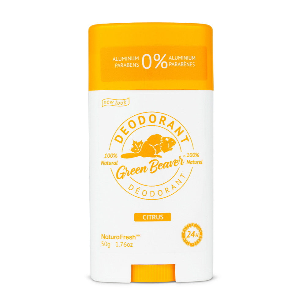 The Green Beaver Company Citrus Natural Aluminum Free Deodorant Stick, 1.76 Oz